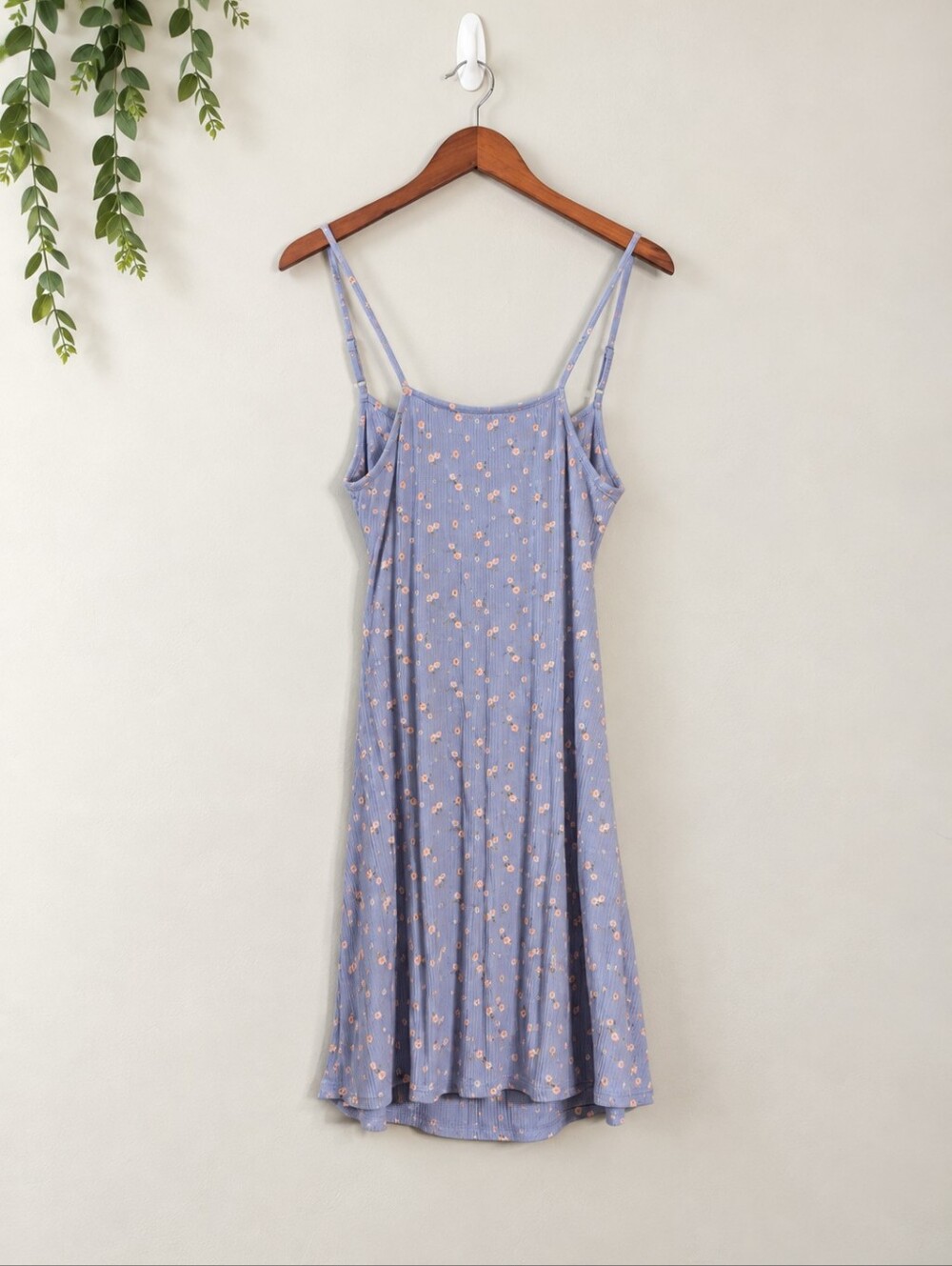 American Eagle Blue Floral Tie Back Mini Dress M Medium